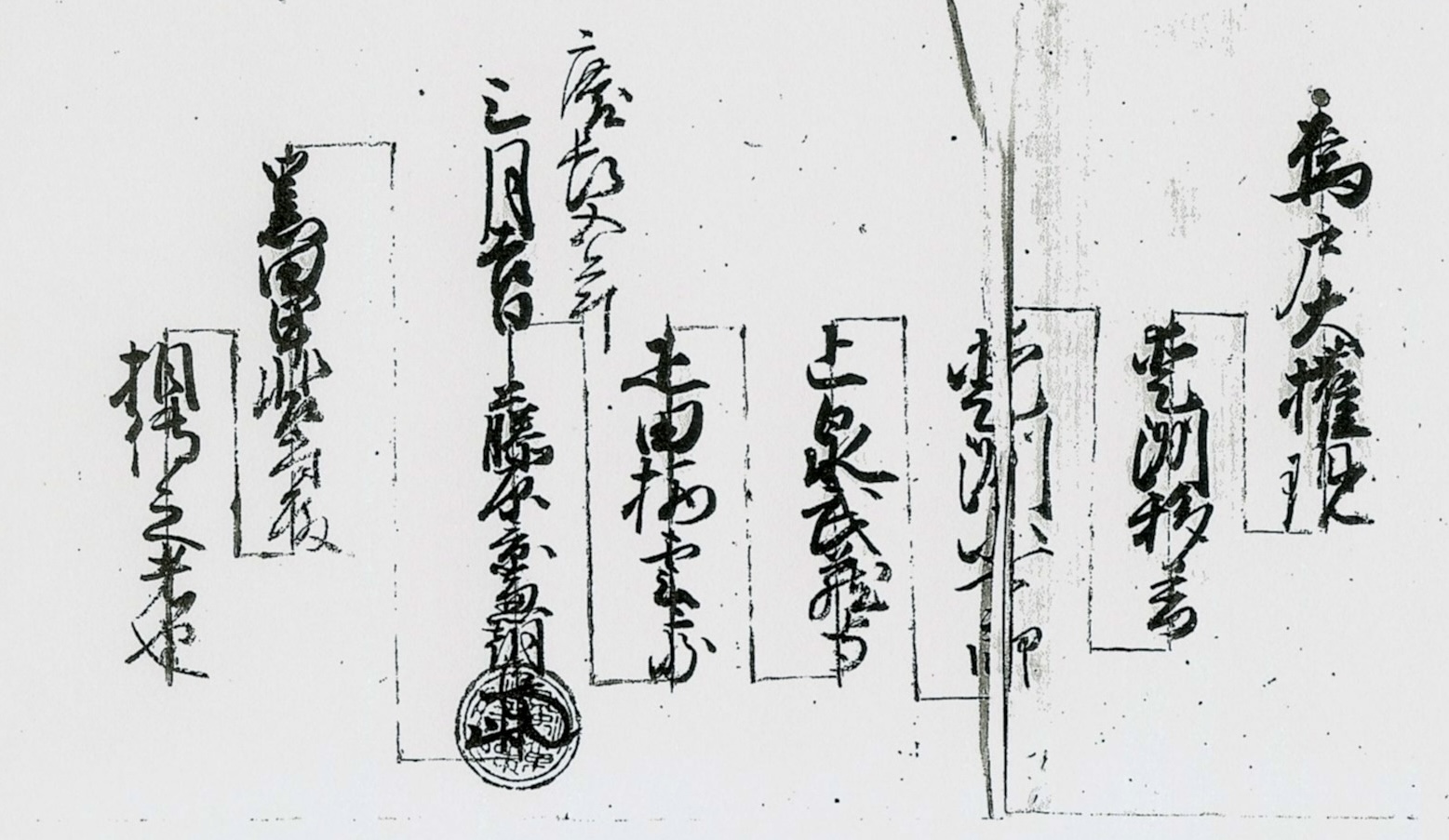 伝系部分を示すモノクロ暫定画像